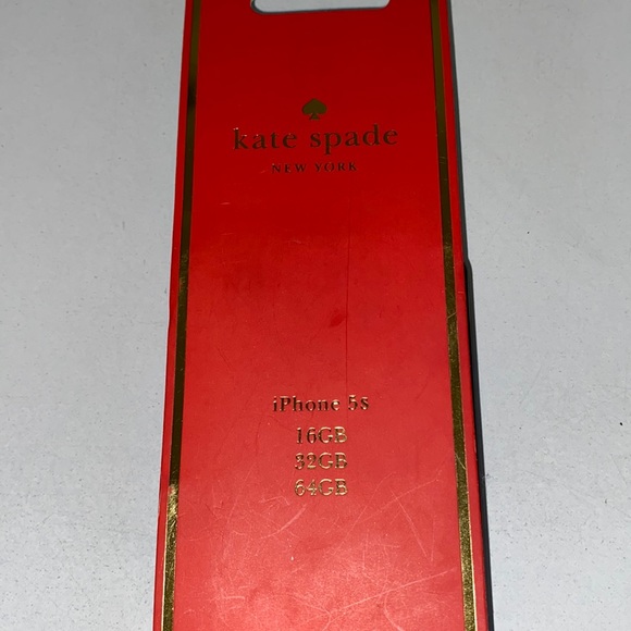 🆕♠️KATE SPADE NEW YORK Royal Blue Patent Leather iPhone 5s Case - Picture 6 of 8